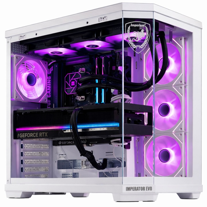 Imperium IMPERATOR EVO 7800X3D RTX PRO-8 PC - 7800X3D, B850, 32GB DDR5 RAM, 1TB SSD, RTX 5060Ti 8GB, Fehér