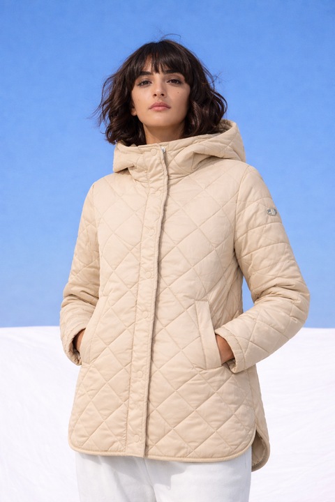 Geaca dama MADZERINI HELLA, matlasata, bej, marimea 48