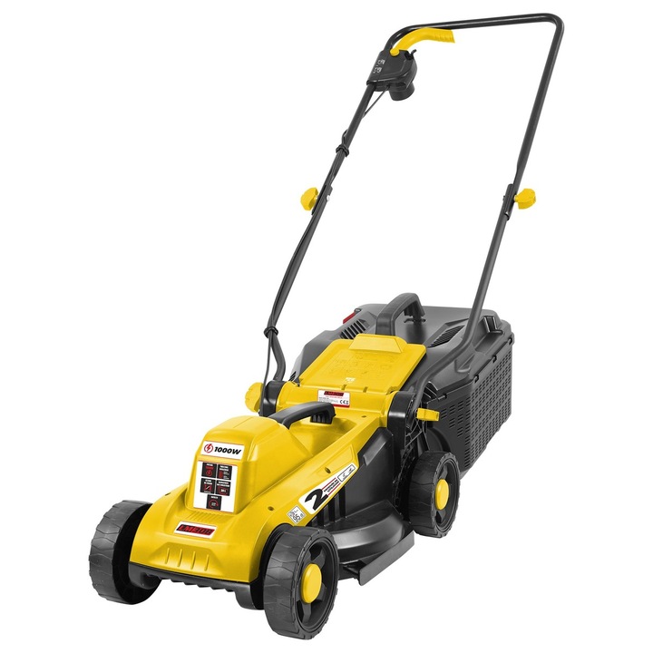 Masina de tuns iarba Ruris LM30B, electrica, 1000 W, 32 cm