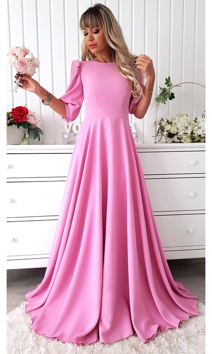 Дълга официална рокля Dely long розова - БОНБОНЕНО РОЗОВОdwqf, Розово