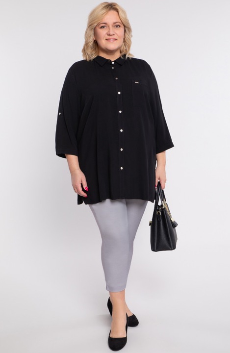 Светлосиви панталони до средата на прасеца