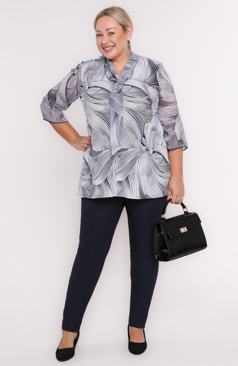 Pantaloni bleumarin cu picioare conice