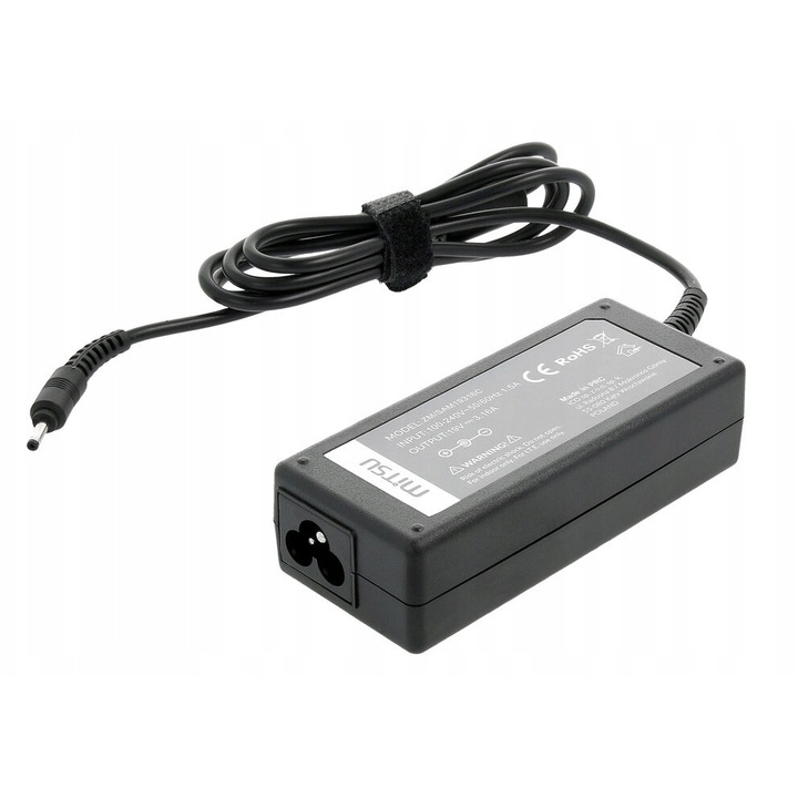Mitsu laptop töltő 19V 3.16A 60W, tápkábellel, 3.0x1.1mm