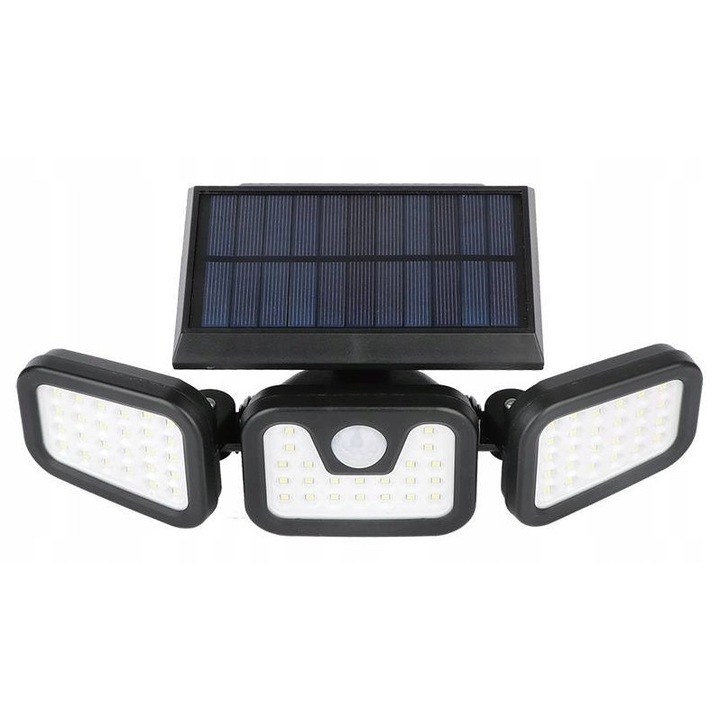 LTC LL147 napelemes lámpa, LED 20W, mozgásérzékelő, fehér, 28x16x7.5cm