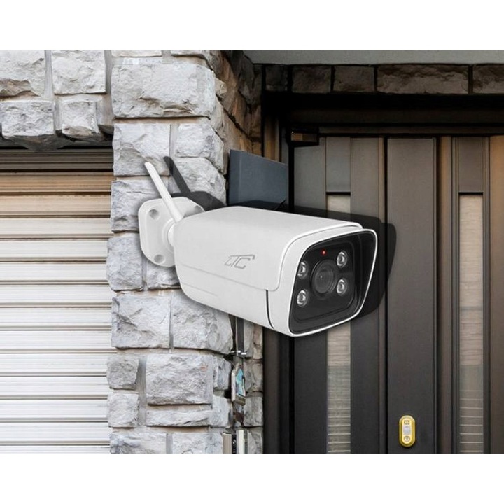 Камера за наблюдение BULLET LTC, 4Mpix, IP66, WiFi&LAN, бяла, PTZ