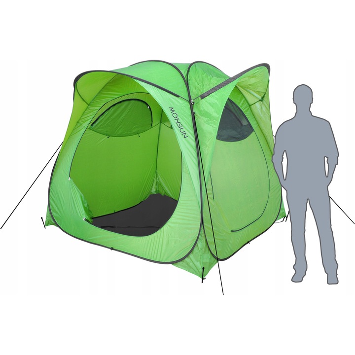Kemping sátor, Lamex, Zöld, 2.25x2.25, Magasság 1.9m