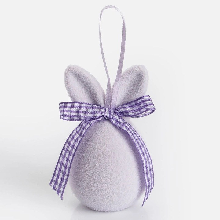 Ou de Paste Lila cu Urechi de Iepure 9cm