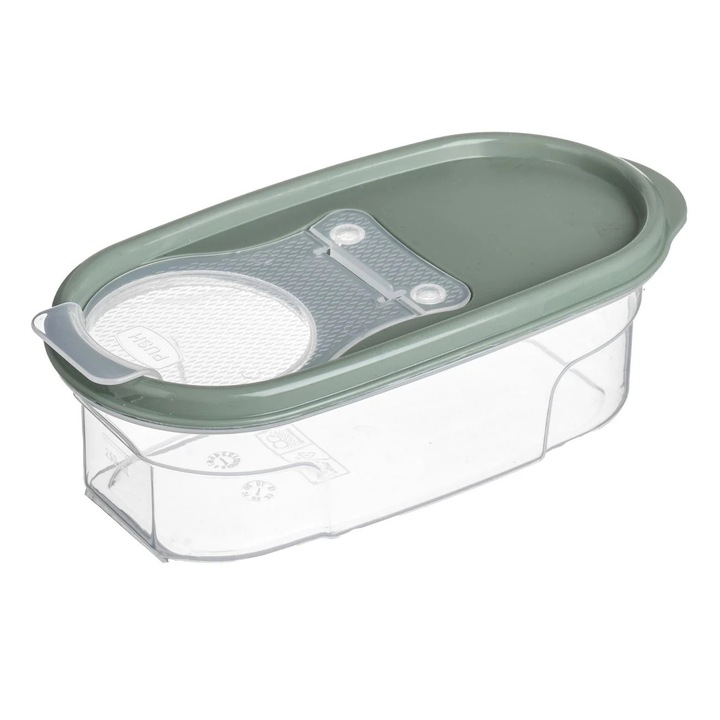 Recipient Depozitare Cereale cu Capac Verde Menta 0.6L