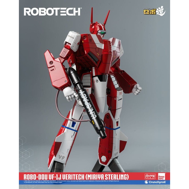 Фигурка за действие ROBO-DOU ROBOTECH VF-1J Miriya Sterling, 20 см, многоцветна, комплект с аксесоари