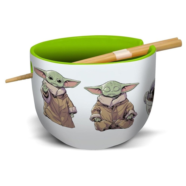 Bol Ramen Star Wars: The Mandalorian, cu Palete, Multicolor