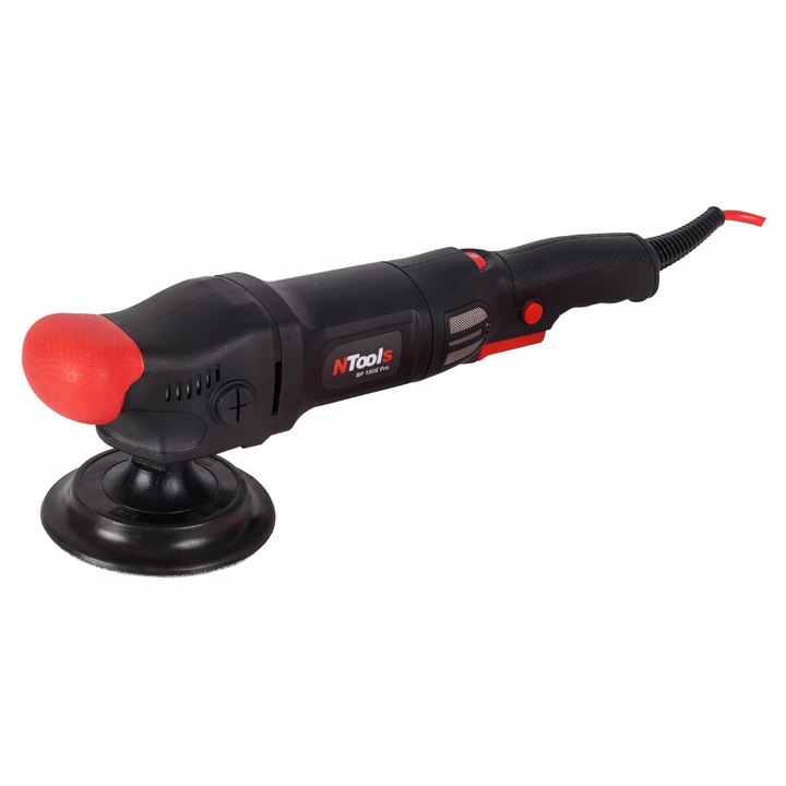 Masina de lustruit electrica rotativa NTools, RP 150E Pro, 1000W, 800-3300 RPM, 125mm, 2,5kg, set cu geanta de transport