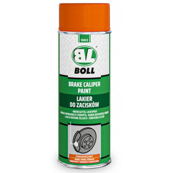Vopsea auto spray BOLL pentru zaciskuri si beble hamulcowe, pomaras, 400ml