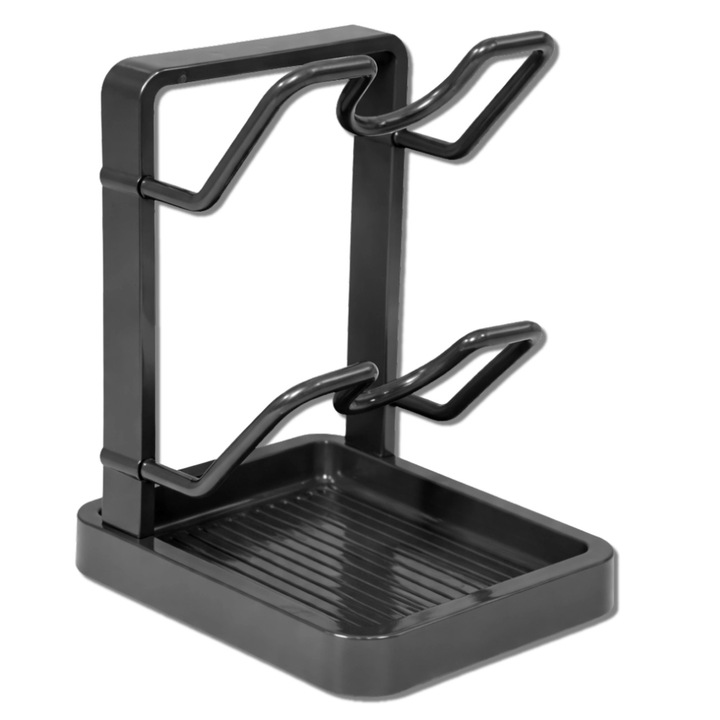 Suport capace Edibazzar, Multifunctional, Negru, 30x15x20cm