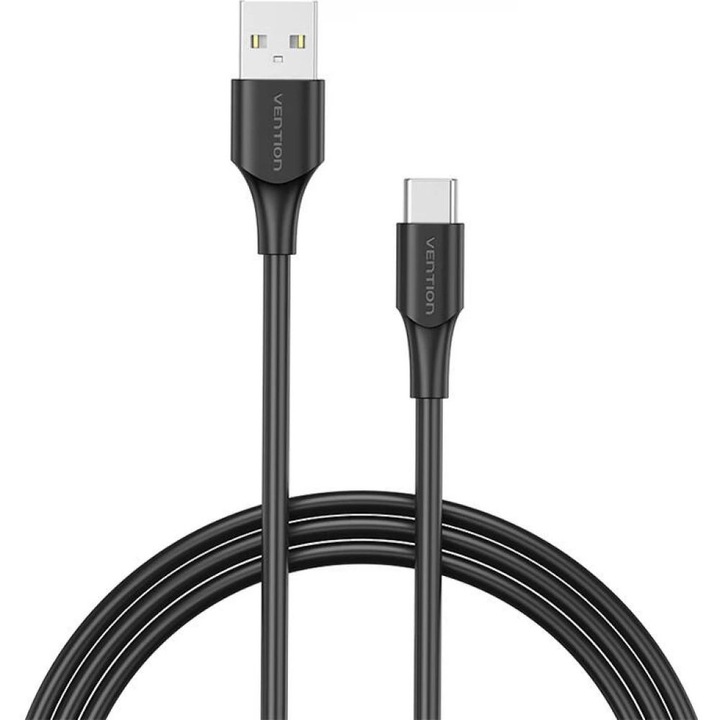 Cablu Vention USB-A 2.0/M la USB-C/M 2m Negru, 305475