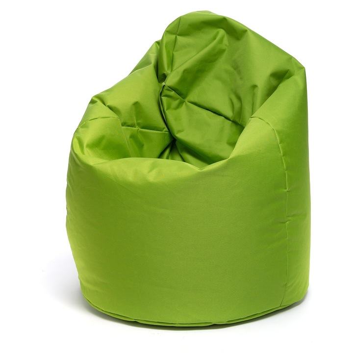 Fotoliu Ecopuf Sako, sac robust din material textil, verde Nc1, 70x110cm, pentru interior si exterior