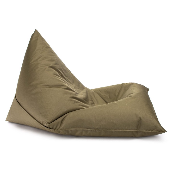 Puf Triunghiular Ecopuf Lazy M, poliester rezistent, 100x150cm, interior/exterior