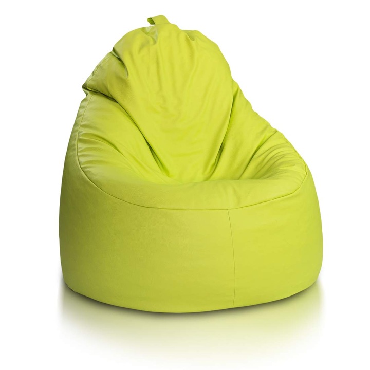 Puf sac Ecopuf Yoko din piele ecologica, versatil, confortabil, 100x80cm