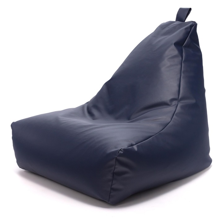 Puf Keiko S, sac de sezut din piele ecologica, rezistent la apa, 75x70 cm