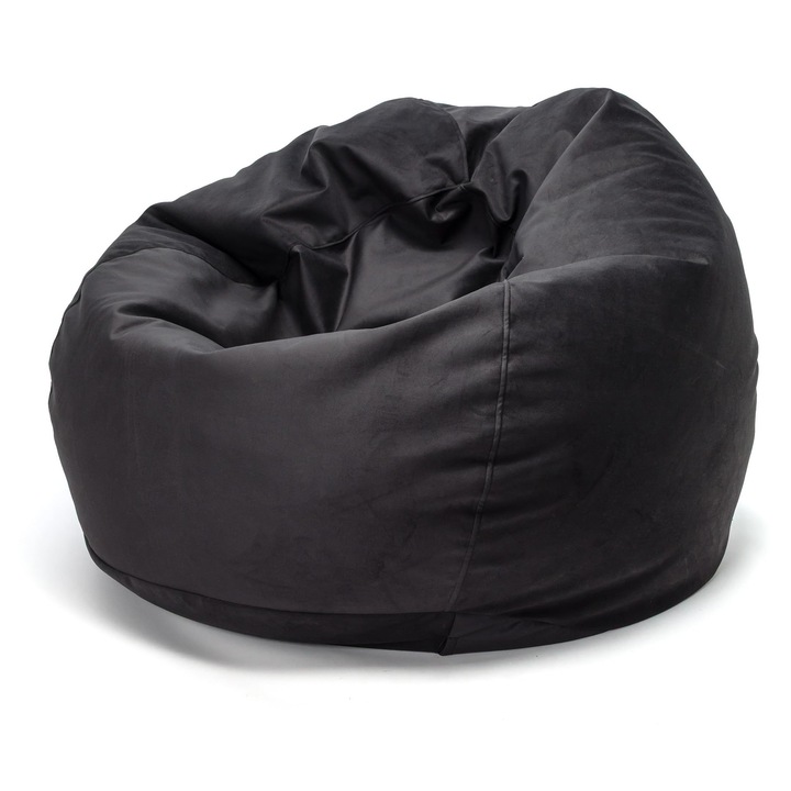 Fotoliu sac Ecopuf Sakwa, 90x50cm, microfibra, rezistent la pete, husa detasabila, interior/exterior