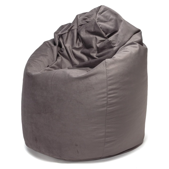 Fotoliu tip sac Ecopuf XL, microfibra plusata, husa detasabila, 85x135cm