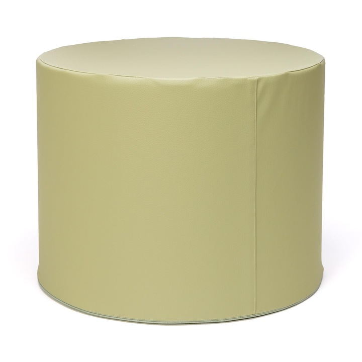 Taburet Ecopuf, Design Modern, Ideal pentru Living, Dormitor, Birou, verde