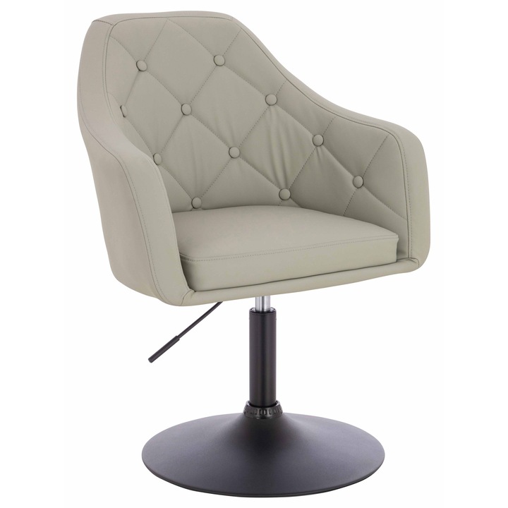 Scaun de birou, Votana, HR831N, Piele Ecologica Premium Soft, Baza Neagra, Culoare