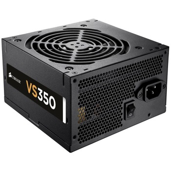 Sursa Corsair VS Series CP-9020095-EU, 350 W, PFC Activ, ATX 2.31, 12 cm fan, Negru Sursa Corsair VS Series CP-9020095-EU, 350 W, PFC Activ, ATX 2.31, 12 cm fan, Negru