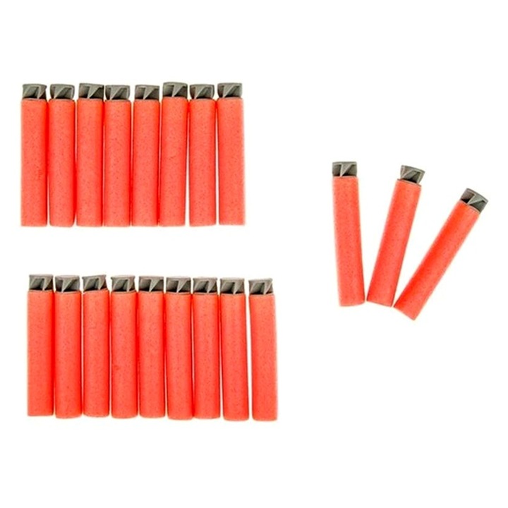 Комплект Стрели от Дунапрен Zanox®, 20 броя, 7 см, Оранжеви/Сиви, Резерви за Стартер Играчка