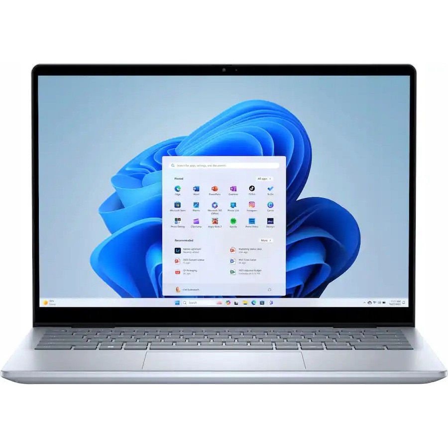 Laptop 2in1, Dell, Inspiron 7445, AMD Ryzen 5, 16GB RAM, 1TB SSD, 14" touchscreen, Windows 11, Argintiu