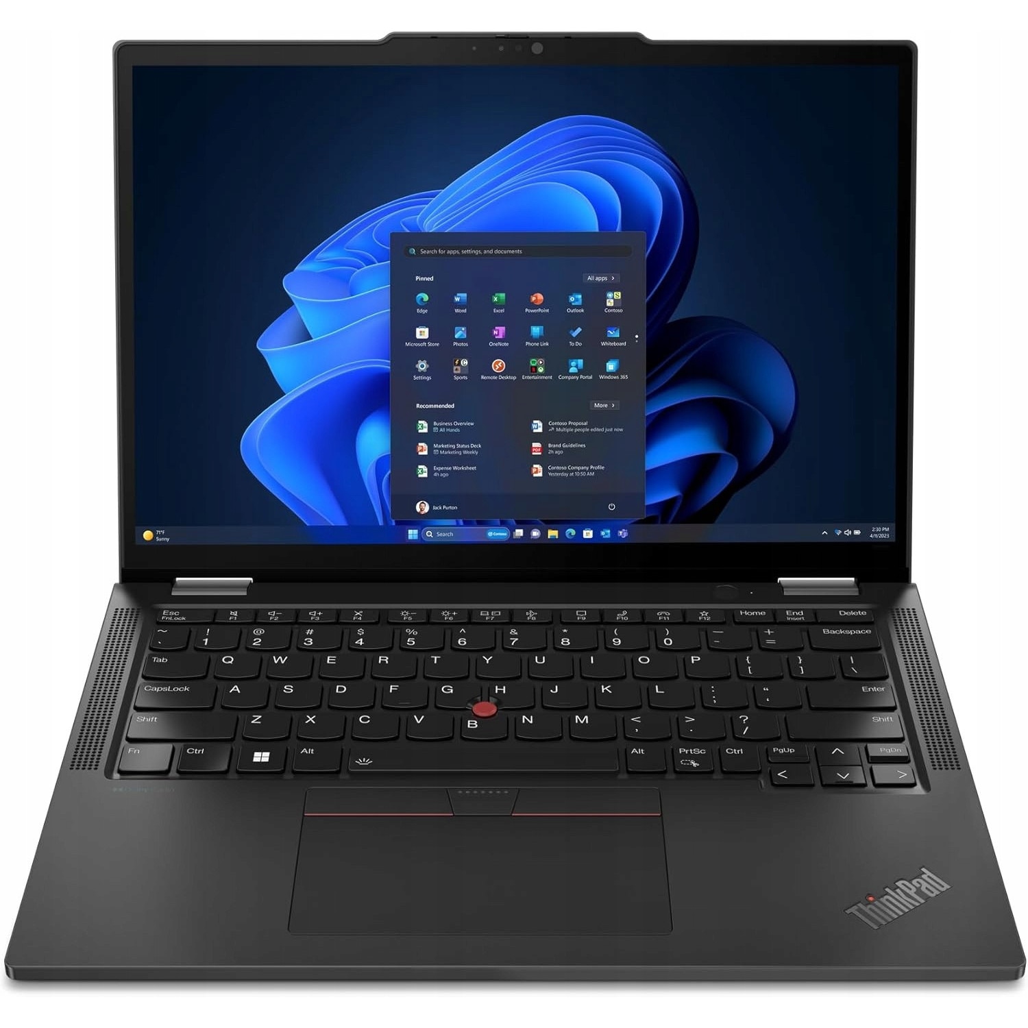 Laptop Lenovo ThinkPad X13 2in1, Intel Core Ultra 5, 16GB RAM, 256GB SSD, 13,3" WUXGA, 1,21 kg