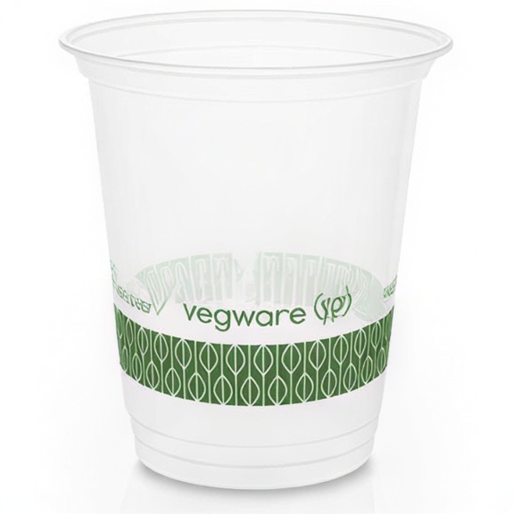 Pahare de unica folosinta, Eco-Products Europe, PLA Vegware 200ml diam 76mm set 50 buc