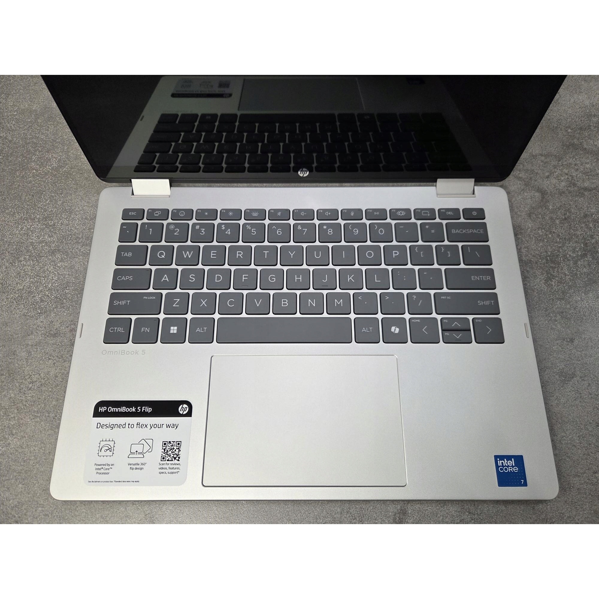 Laptop 2in1 HP OmniBook 5 Flip, Intel Core 7 150U, 16GB RAM, 512GB SSD, 14" FHD, Windows 11 Pro