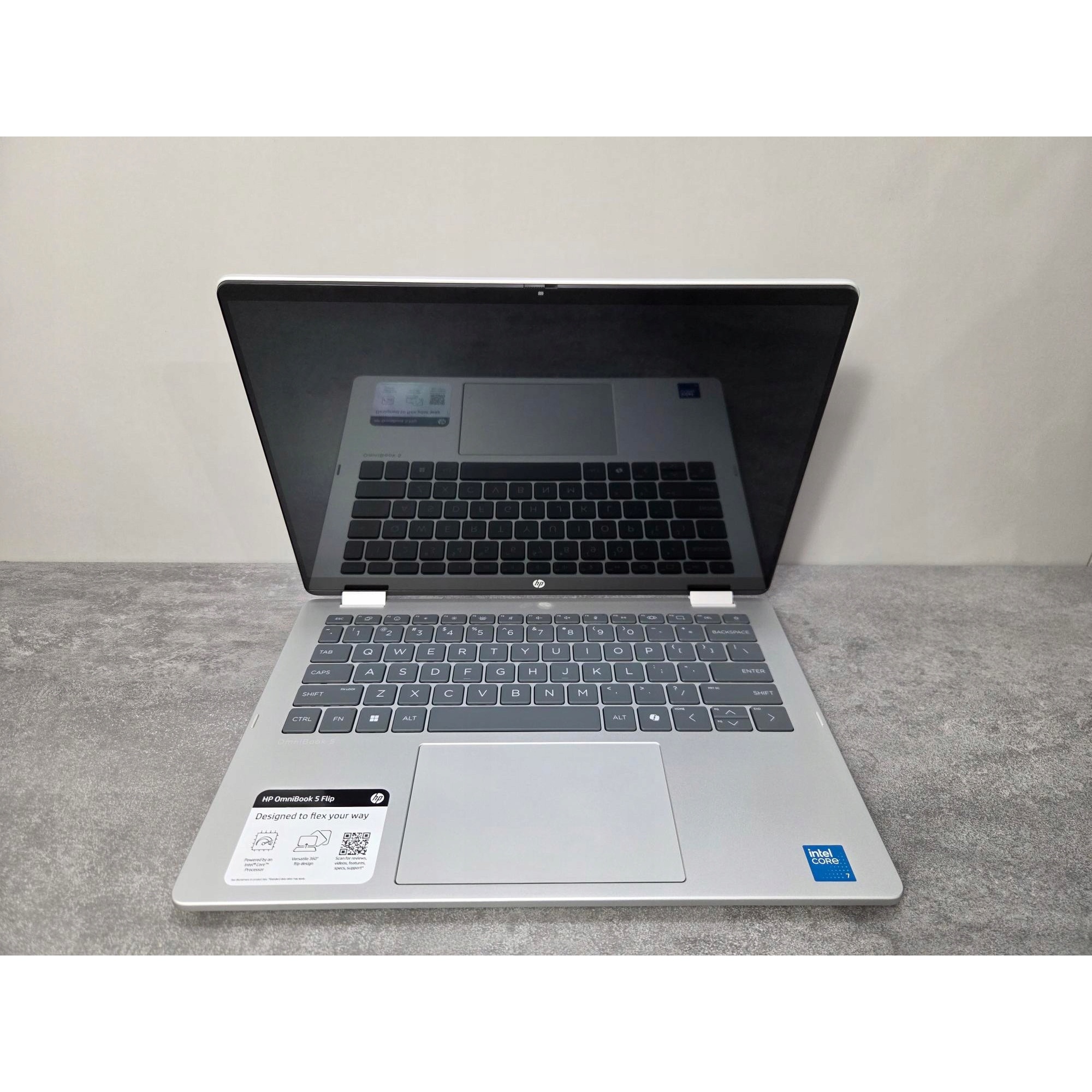 Laptop 2in1 HP OmniBook 5 Flip, Intel Core 7 150U, 16GB RAM, 512GB SSD, 14" FHD, Windows 11 Pro