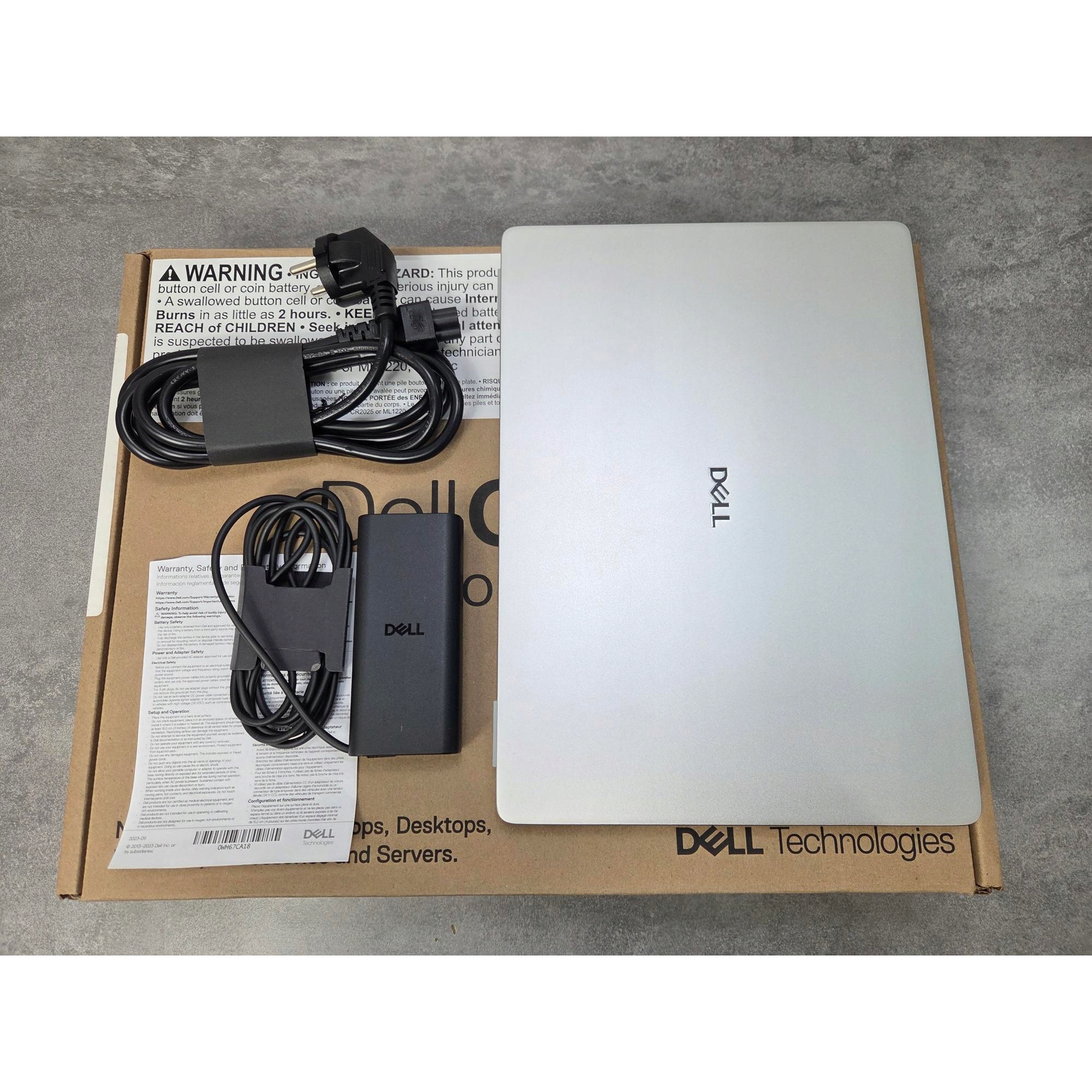 Laptop Dell Pro 13 Plus, Intel Core Ultra 7 265U, 32GB RAM, 512GB SSD, FHD+ 13,3", 1,23 kg, set complet