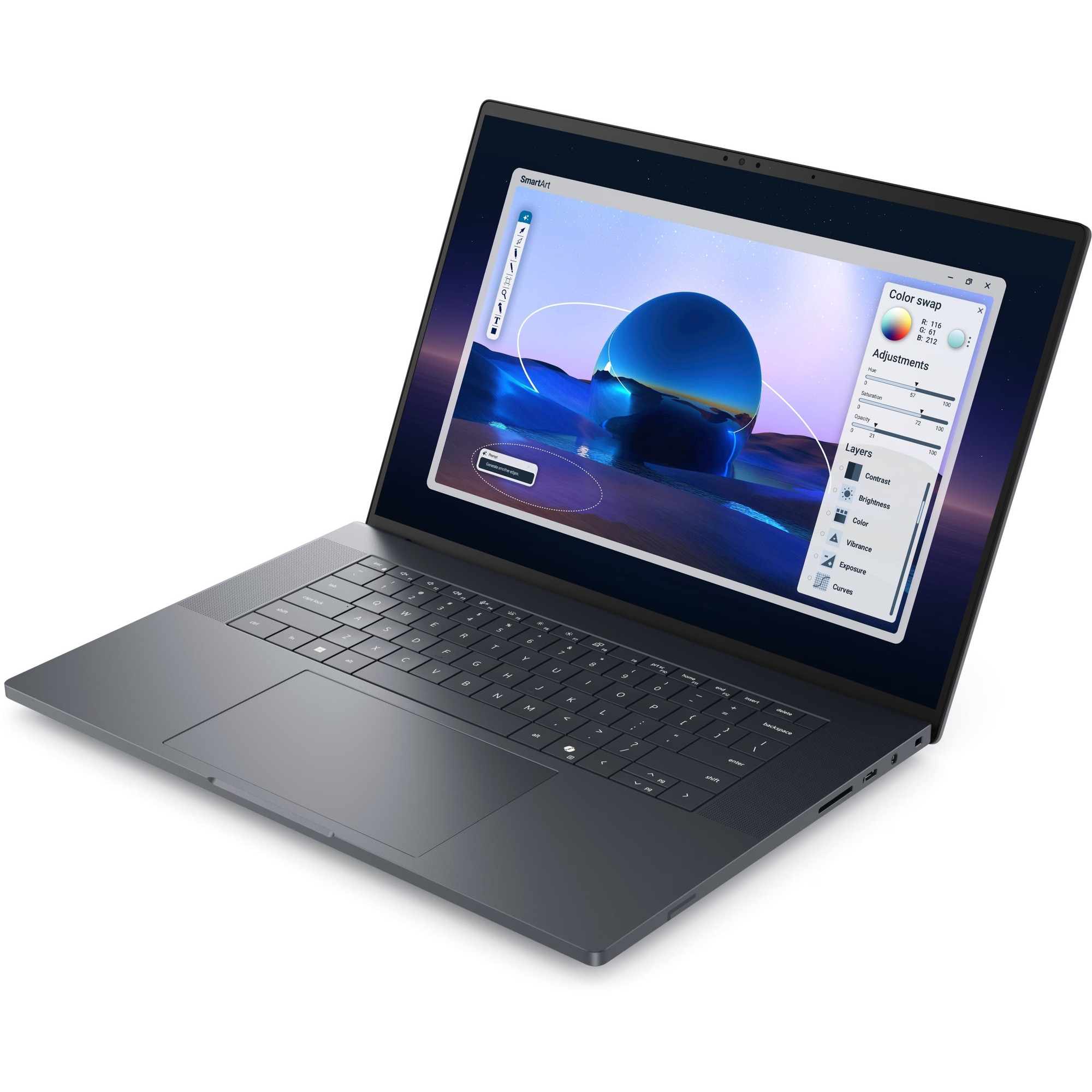 Laptop, Dell, Pro Max 16, Intel Core Ultra 7 255H, 32GB RAM, SSD 512GB, NVIDIA RTX PRO 1000, FHD+, 16"
