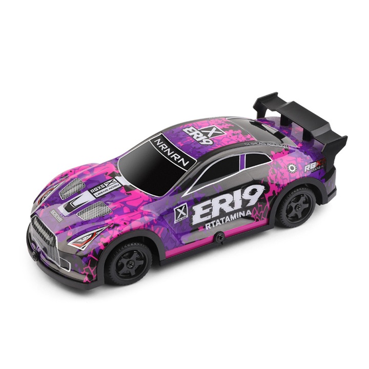 RC autó, 1:22, 4WD, 15 km/h sebesség, méretek 19.5x8x5.7 cm, lila