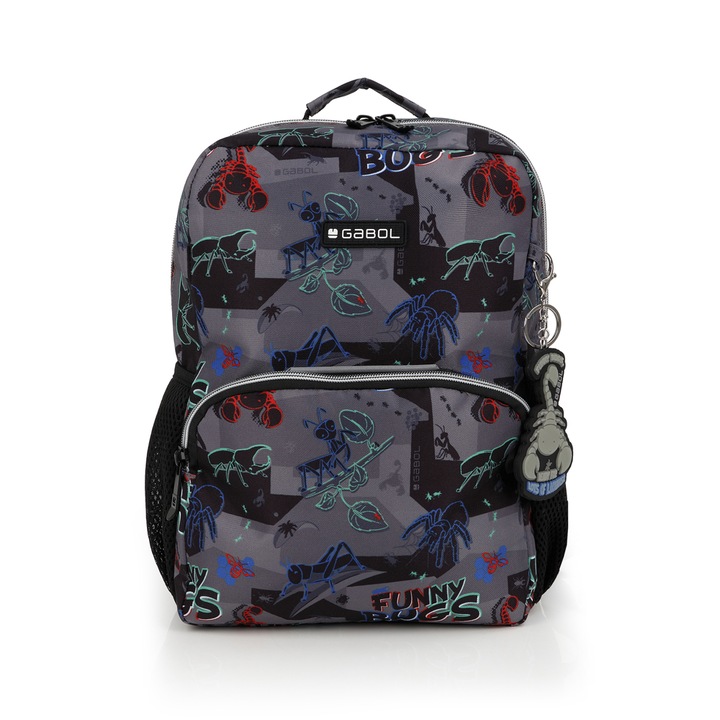 Rucsac Gabol Bugs, Cu un compartiment, 33 x 25 x 12 cm, Multicolor