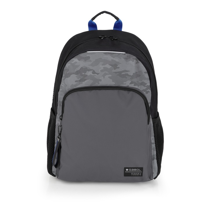 Rucsac Gabol Soul, Un compartiment, 31 x 41 x 16 cm, Gri-negru