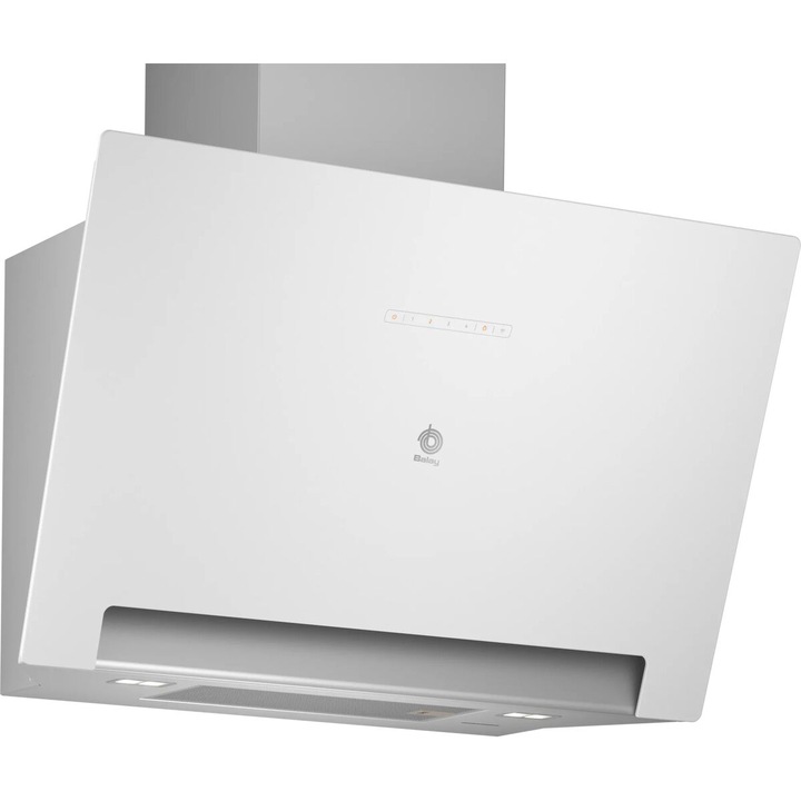 Hota conventionala, Balay, 3BC587LB, alb, latime 80 cm, capacitate 430 m3/h, 3 viteze, filtru din otel inoxidabil, Wi‑Fi
