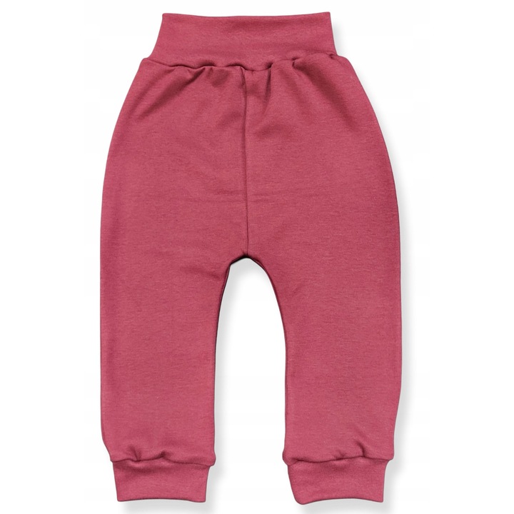 Pantaloni copii, Dartomik, talie fara presiune, 100% bumbac, Rosu