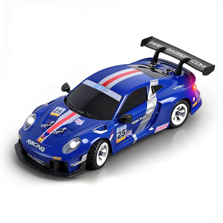RC autó, 1:28, 30 km/h, 4WD, Kék, 18.5x8x5 cm