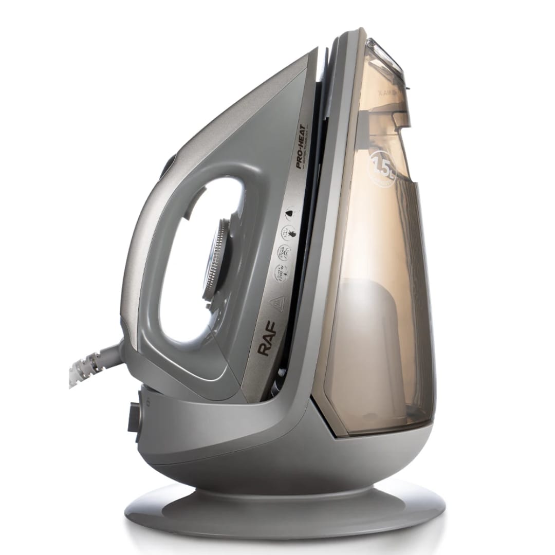 Aparat de calcat + statie RAF R.1357G, 2200W, talpa ceramica