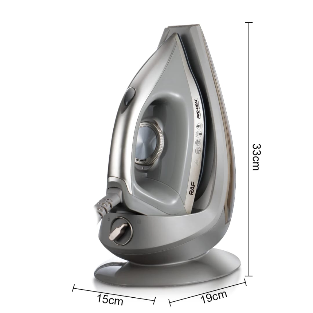 Aparat de calcat + statie RAF R.1357G, 2200W, talpa ceramica