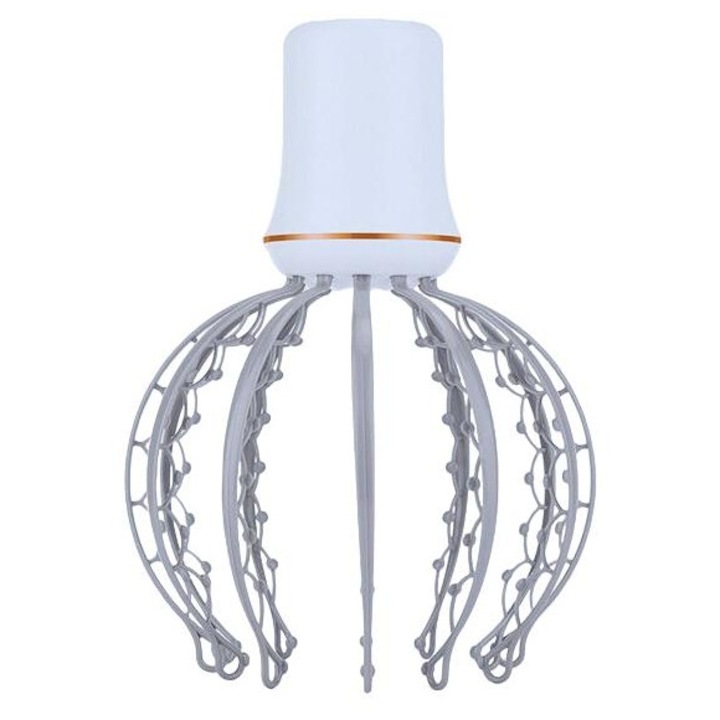 Aparat electric pentru masaj scalp, PETTRA, telecomandă inteligentă, masaj multipunct, 12 gheare detașabile