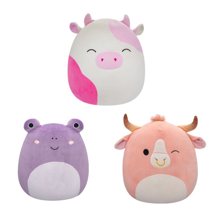 SQUISHMALLOWS Squad 18, A, jucarie de plus, 40 cm, diverse modele