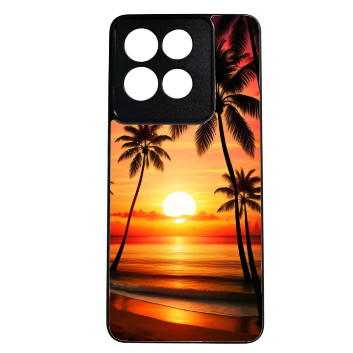 Husa Premium TPU compatibila cu Motorola G86, Sunset Design