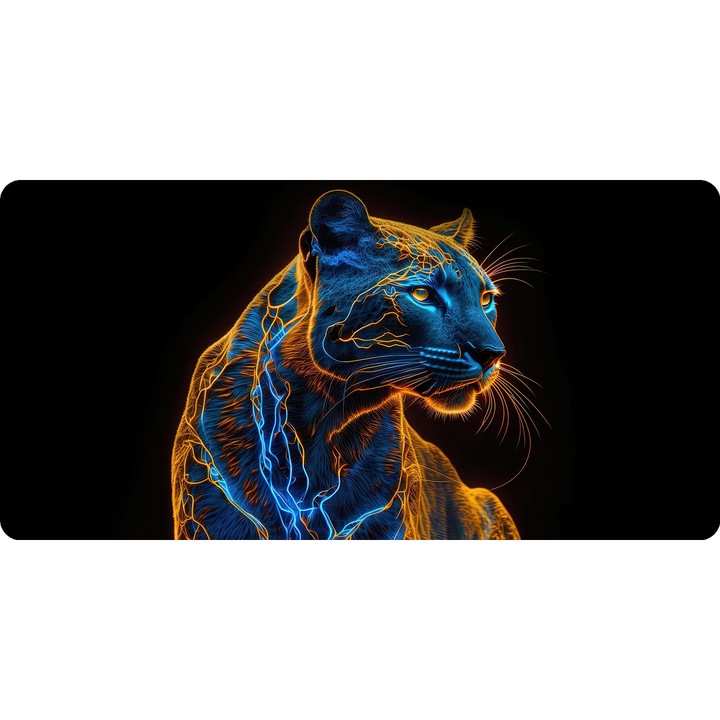 Mousepad Deskmat Black panter 700x350x2mm margini drepte necusute Oktane