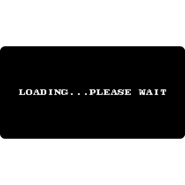 Mousepad Deskmat Loading please wait 700x350x2mm margini drepte necusute Oktane