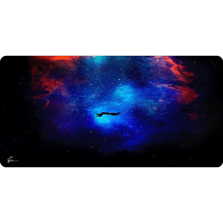 Mousepad Deskmat Lost in space alone dreamer 700x350x2mm margini drepte necusute Oktane