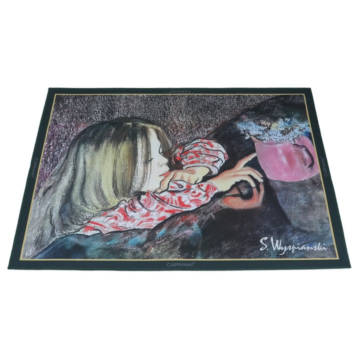 Mata de masa CARMANI, design fetita cu ulcior, 30x45cm